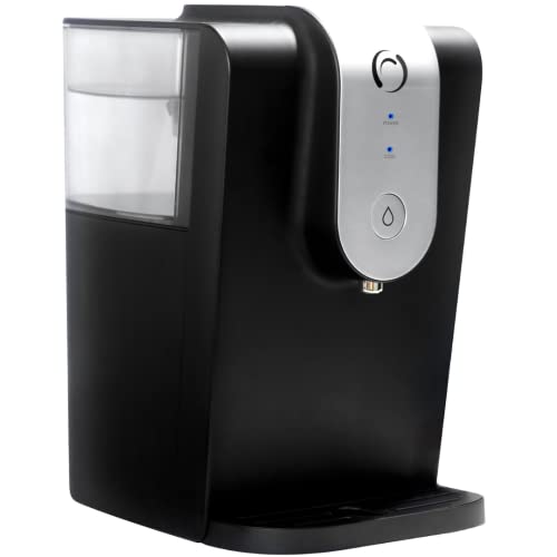 Aqua Optima Lumi, gefilterter Wasserkühler und Wasserspender auf der Theke, 8,2 Liter Fassungsvermögen, mit 1 x 30 Day Evolve+ Wasserfilterkartusche, schwarz