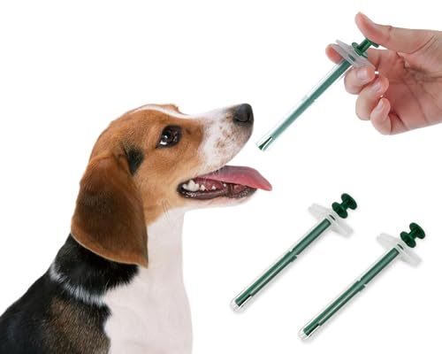 DS. DISTINCTIVE STYLE Pillen-Shooter für Hunde, 2 Stück, Haustier-Pillendose, für große Hunde, praktische Pillenpistole für mittelgroße bis große Rassen, bis zu 20,4 kg