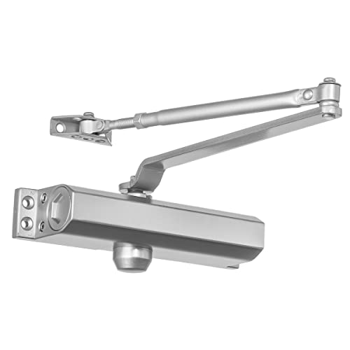 Dynasty Türschließer, kommerzielle Qualität, Größe 4, Feder, hydraulisch, automatisch, Serie 4000, Türschließer, gesprühtes Aluminium