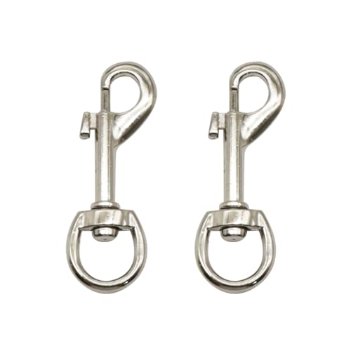 2 Stück Karabiner Hundeleine Karabinerhaken mit Drehgelenk Drehbare Karabinerhaken Hundeleine Schlüsselanhänger Karabiner Klein Bolzenkarabiner Wirbelkarabiner für Schlüsselbunde und Haustierzubehör