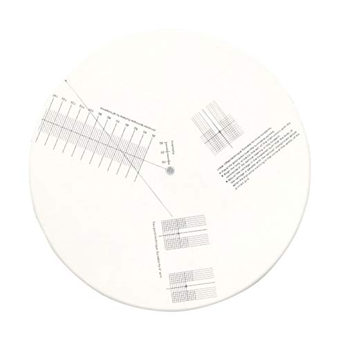 Acrylic Turntable Mat Cartridge Alignment Winkelmesser Phonograph Cartridge Alignment Tool Anti-Gleit-LP-Schallplatten-Kalibrierungsplatte für Plattenspieler-Zubehör