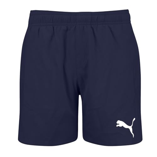 PUMA Jungen Medium Length Shorts Swim Trunks, Navy, 164