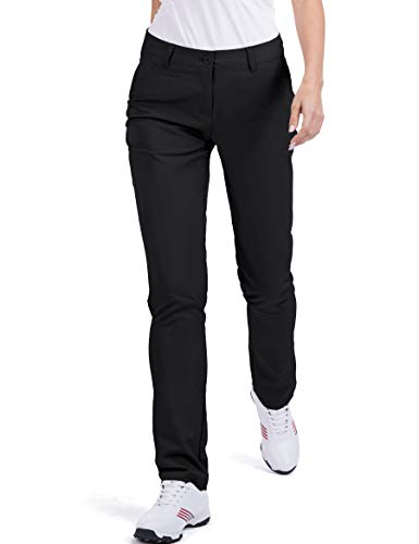 Damen-Golfhose, Stretch, gerade, leicht, atmungsaktiv, Twill - Schwarz - 38