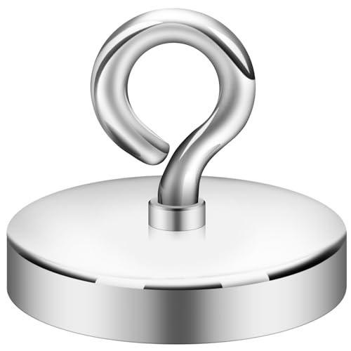 Neosmuk Magnet Stark, 450kg Groß Sehr Starker Magnet, Super Neodym Großer Magnet,Hochleistungsmagnet Ideal für Magnet Fischen.
