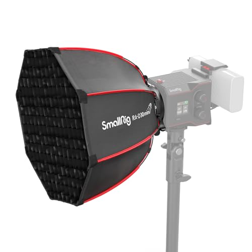 SMALLRIG Mini Softbox 29cm Schnellverschluss Parabol Softbox, nur kompatibel mit SmallRig RC 60B COB LED-Videoleuchte, RA-D30-4358