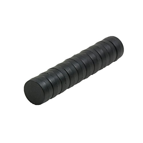 Magnetastico | 10x starke Neodym Magnete mit Schutzschicht| Farbe Schwarz & Größe 12x6 mm| Kleine Magnete extra stark, Büromagnete| Mini-Magnet für Magnettafel Kühlschrank Whiteboard & Glasmagnettafel