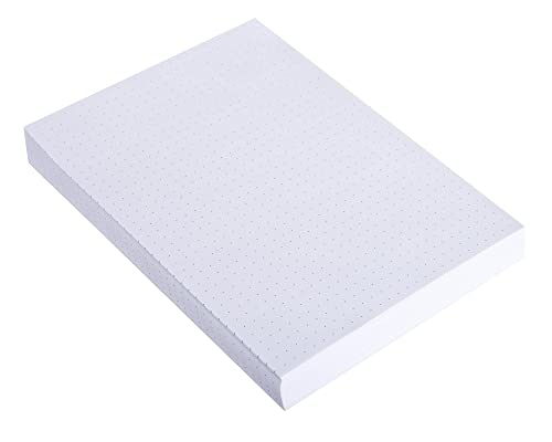 Exacompta 10708E 100er Pack Karteikarten gepunkted DIN A5 ideal für die Schule, zum Lernen von Vokabeln Flashcards Memo Lernkarten Lernkartei 148 x 210 mm weiß