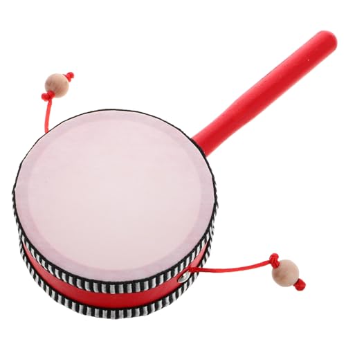 Warmhm Rassel handtrommel trommel Musikinstrument Musikinstrument für Rhythmus Tamburin für Affentrommel Dholki das Haustier rot