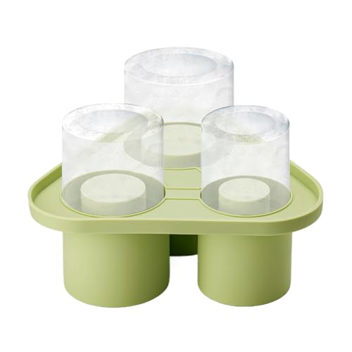 kesurpae Stapelbare Eisformen, Silikonschale für Becher, geruchsfreie Lösung zur Eisherstellung, Silikagel Eiswürfelschalen, Silikone, Grün