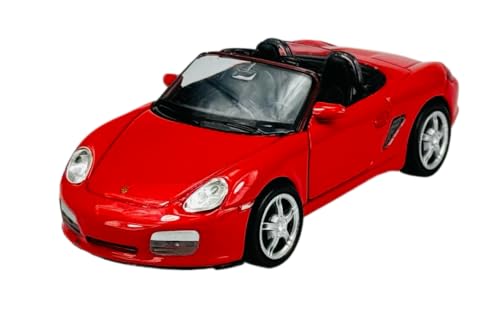 Welly Porsche Boxter S 987 Cabrio Offen Rot 2004-2012 Boxster 1/34-1/39 Metal Modell Auto Die Cast Neu im Kasten