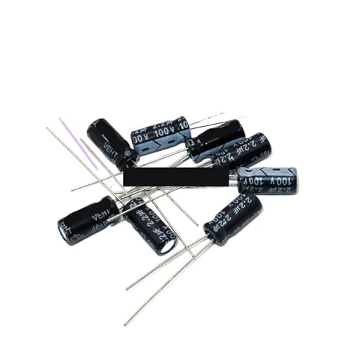 EGPBUABIO 50PCS 100V2.2UF 5 * 11mm 2.2UF 100V 5 * 11 Electrolytic Capacitor