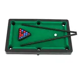 VBESTLIFE Mini-Billardtisch, Interaktive Simulation, Miniatur-Billard-Pool-Spielset aus Kunststoff für Desktop-Dekoration, Ornament