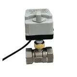 1" Motorisierter Kugelhahn aus Edelstahl mit manuellem Schalter 220 V 12 V 24 V Dreidraht-Zweipunktsteuerung Elektrischer Kugelhahn (Size : 1", Color : 220VAC)