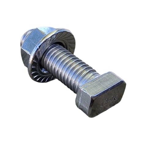 10 x SET Hammerkopfschrauben M10 x 32 + Sperrzahnmuttern M10 Edelstahl Schrauben A2 Photovoltaik Teile 17mm Kopf