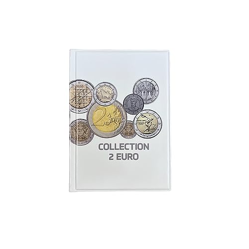 SCHULZ Taschenalbum für 96 2-Euro-Münzen - Ideal für Sammler und Numismatiker