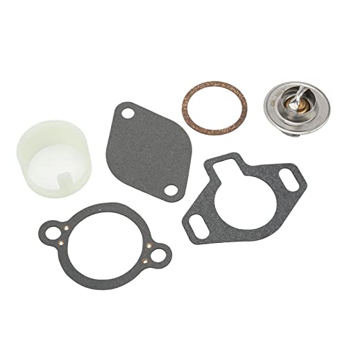 Tbest Ersatz Thermostat Kit, Thermostat Kit 807252Q5 Ersatz für MerCruiser mit Hülse 160° 4,3 L 5,0 L 5,7 L 7,4 L 8,2 L ab 1987 thermostat mercruiser 5,7