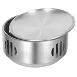 ABOOFAN Wärmer Herd Tragbarer Grillofen Für Camping Restaurants Outdoor Aktivitäten Runder Grillheizungsherd Für Effektives Warmhalten Von Speisen