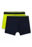 Sanetta Jungen-Hipshorts (Doppelpack) blau | Hochwertige und nachhaltige Unterhose für Jungen aus Baumwoll-Mix. Inhalt: 2er Set Unterwäsche für Jungen 188