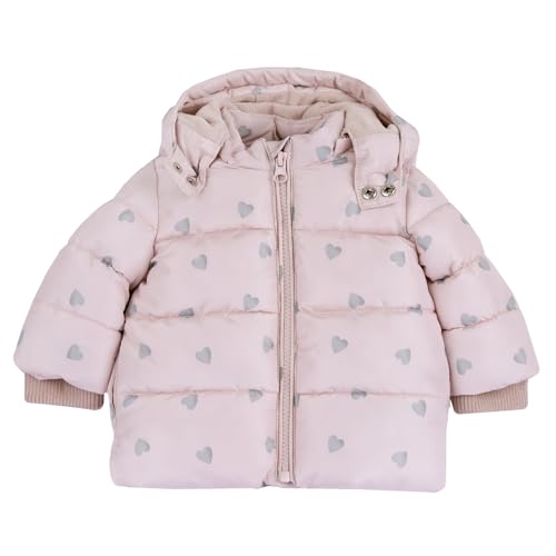 Chicco Baby-Mädchen Giubbino Con Cappuccio Warme Winterjacke mit Abnehmbarer Kapuze, Rosa (2), 3 Jahre