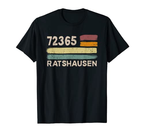 Retro 72365 Ratshausen Vintage Gemeinde PLZ T-Shirt