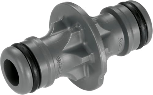 Gardena Kupplung: Verbindungsteil zur sicheren Schlauchverbindung, Verbindung zweier Schläuche zur Verlängerung, zum Übergang von 19 mm (3/4)- auf 13 mm (1/2)-Schläuche, verpackt (2931-20)