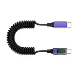 Zkydhbd USB C Datenkabel Mit Ausgangsanzeige PD100W Ladestelle Schnelle Geschwindigkeit Für Laptops Und Smartphones Notebook Smartphone Lade Synchronisierung