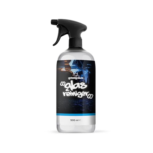 Grizzly Clean Scheibenreiniger Auto - Premium Windschutzscheiben Reiniger für klare Sicht - Autoscheiben Innenreiniger entfernt Fett, Nikotin & Insektenreste - Streifenfreier Glasreiniger (500ml)