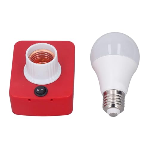 Nutriess E27 Lampen Glühbatterie -Batterieadapter LED Working Light 18 -V -Stromquelle Tragbare Beleuchtungslösung für Home Office