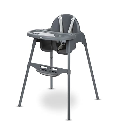 Bebeconfort Meely 2-in-1-Hochstuhl, Hochstuhl ab 6 Monaten, umwandelbarer Hochstuhl, ab 6 Monaten bis ca. 3 Jahre, bis 15 kg, Dark Grey