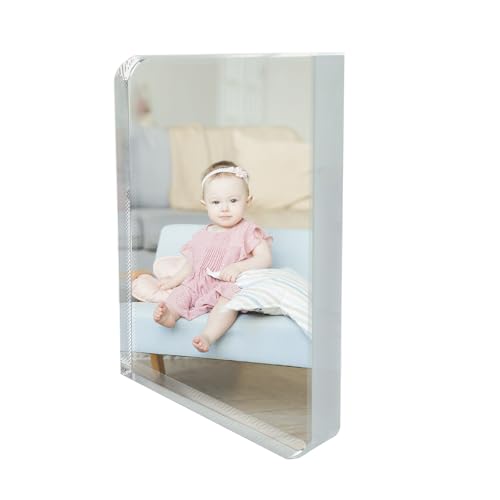 YGFRSTO Kristall-Sublimationsrohlinge, Sublimationsglas für individuelle Bilderrahmen, Auszeichnungsplakette, Kristall-Tischdekoration, inliebende Erinnerung, Sublimatin-Druckprodukte (Rechteck)