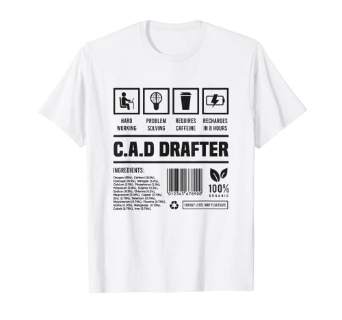 CAD Drafter Geschenkidee Lustig T-Shirt
