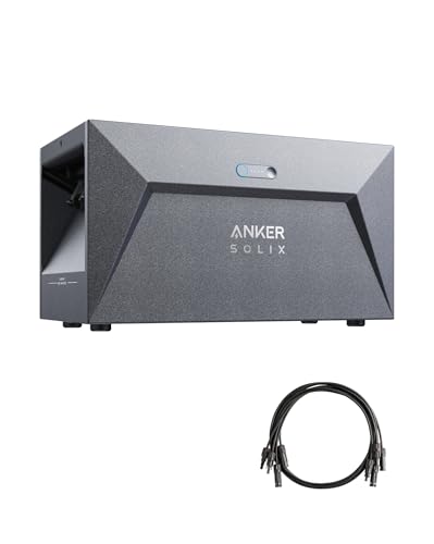 Anker SOLIX Solarbank E1600, 800W Balkonkraftwerk mit Speicher, 1,6kWh Akkukapazität, IP65, 6000 Ladezyklen, LFP Akku, Kompatibel mit 99% Aller Balkonkraftwerke, Plug&Play