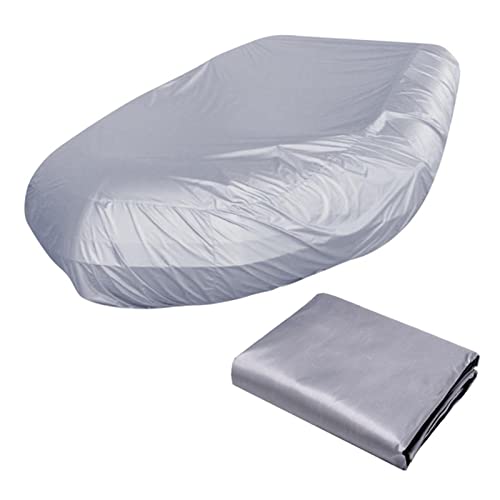 Silber,204″X37″,Schlauchboot-Abdeckung - Wasserdichtes 210-Denier-Canvas und wetterbeständig