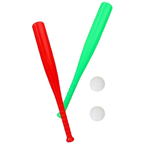 Abaodam Kinder-Baseballschläger 2 Sets Schaumstoff-Baseballschläger Und Bälle-Set Weicher Supersicherer Baseballschläger Sport-Baseball-Set Tragbarer Baseballschläger Für Kinder Drinnen