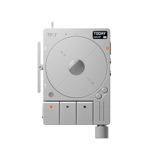 teenage engineering TP–7 tragbares Aufnahmegerät, mit USB-C-Audiointerface, Bluetooth, internes Mikrofon, Lautsprecher und 128 GB Speicherplatz