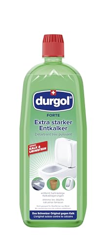 durgol Forte extra starker Entkalker für Urinstein & Kalk (1000ml) - Urinsteinentferner & Kalkentferner für WC, Dusche, Spülkasten - Spezial Profi Kalkreiniger flüssig - Kalkstein Reiniger Toilette