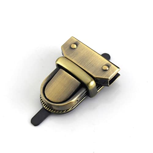 1 Stück Metallpresse Push Lock Zungenschloss Tasche Aktentasche Federverschluss Snap Dekorative Verschlüsse Verschluss Lederhandwerk Hardware Zubehör-Bronze