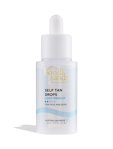 Bondi Sands - Self Tan Drops Light/Medium - Selbstbräuner für Gesicht und Körper in Tropfen, individuell dosierbar, für eine leichte bis mittlere Bräune, 30ml