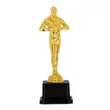 Boland 30845 - Goldener Gewinnerpreis, 21 cm, Trophäe für Faschingskostüme, Pokal Attrappe, Kostüm Zubehör, Partydeko, Accessoire für den Karneval