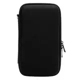 Yanmis Tragetasche Kompatibel mit New 2DS XL 2DS LL für New 3DS 3DS, Wasserabweisende Hartschalen-Reisetasche mit 8 Spielesteckplätzen, Tragbare Konsolen-Schutztasche (Black)