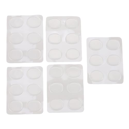 Gel-Pads zur Trommeldämpfung, Silikon-Gel-Pads, weiche Trommeldämpfer, Silikon-Schlagdämpfer, stark haftende Dämpferpads, Dämpfer-Gel-Pads für Trommeln, Becken und Klangregelung (Transparent)