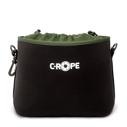 C-Rope Kamerabeutel aus Neopren, Neopren-Beutel mit Fleece-Fütterung, wasserabweisend, Kamerazubehör - Größe L