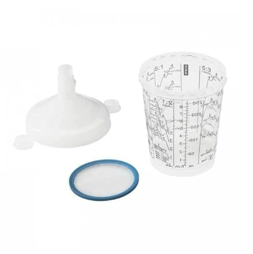 SATA RPS Einwegmischbecher 0,3 l minijet, 60 Stk/VE 125 µm Flachsieb