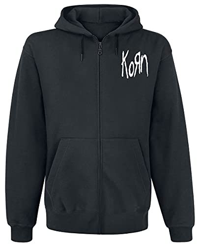 Korn Mirror Cover Männer Kapuzenjacke schwarz L 80% Baumwolle, 20% Polyester Band-Merch, Bands