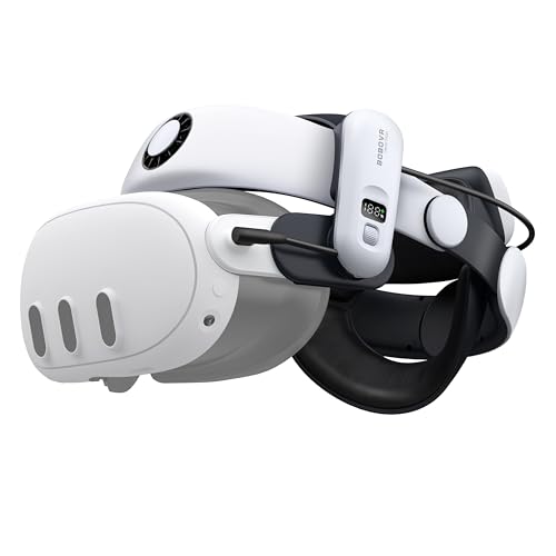 BOBOVR S3 Pro Strap Accessories, Head Air Conditioner and 10000mAh Hot Swap Battery Compatible with Meta Quest 3