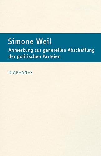 Anmerkung zur generellen Abschaffung der politischen Parteien (hors série)