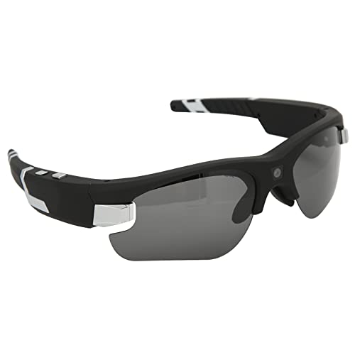 Intelligente Kamerabrille, 1080P HD-Videobrille mit Foto, Video und Audio, 4 Austauschbare Linsen, Tragbare Tragbare Kamera-Sonnenbrille für Damen/Herren, Drinnen und Draußen, Sport, Autofahren