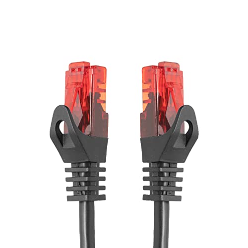 BIGtec 5m LAN Kabel Netzwerkkabel Patchkabel High Speed Ethernet schwarz kompatibel zu Cat 5 Cat 6 Cat 7 Cat 8 Switch Router Modem Patchpannel Access Point Patchfelder