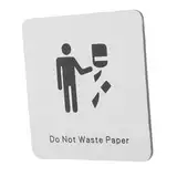 Gadpiparty Beschilderung Für Öffentliche Toiletten Papier Sparen Vorsichtsmaterial Geeignet Für Büro- Und Bildungseinrichtungen