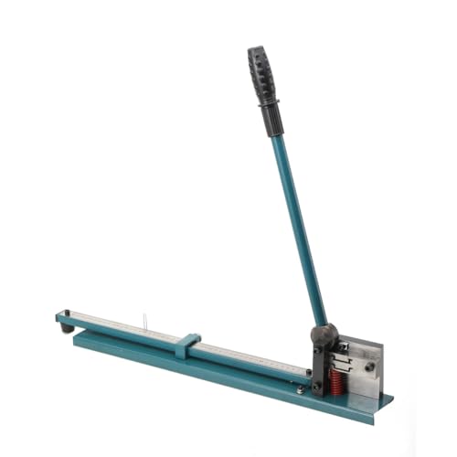 MECUTP Manueller Schienenschneider, DIN-Laufschienenschneider Schnittstärke 0,7-1,2mm, Doppelschlitz Stahl und Aluminiumschienen Schneidemaschine, Track Aufschnittmaschine mit Skala
